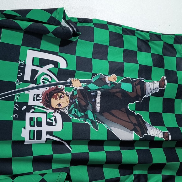 Unisex 3D Print Demon Slayer Tanjiro Kamado T-shirts Crew Neck. - Picture 6 of 10